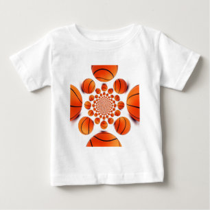 Basketball Game of Champions: Court Vision Kaleida Baby T-Shirt