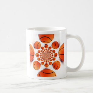 Basketball Game of Champions: Court Vision Kaleida Coffee Mug