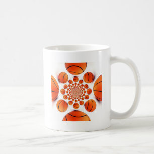 Basketball Game of Champions: Court Vision Kaleida Coffee Mug