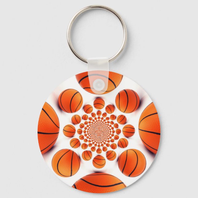 Basketball Game of Champions: Court Vision Kaleida Key Ring (Front)