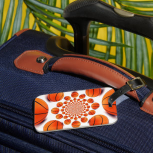 Basketball Game of Champions: Court Vision Kaleida Luggage Tag