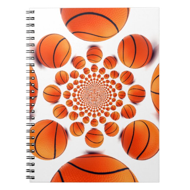 Basketball Game of Champions: Court Vision Kaleida Notebook (Front)