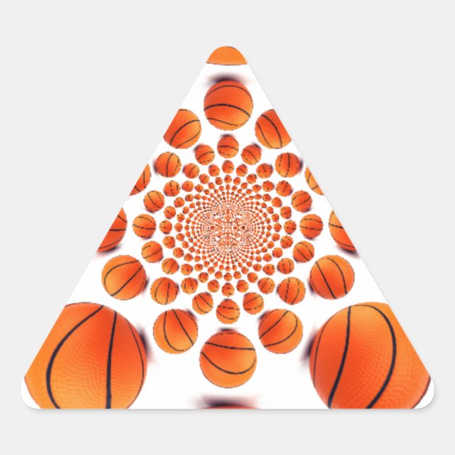 Basketball Game of Champions: Court Vision Kaleida Triangle Sticker (Front)