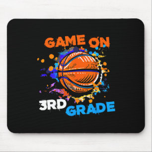 Basketball Game On 3rd Grade 1st Day Of School Tea Mouse Mat