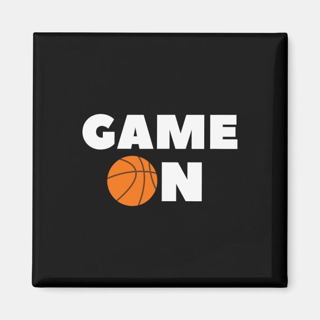 Basketball Game On  Magnet (Front)