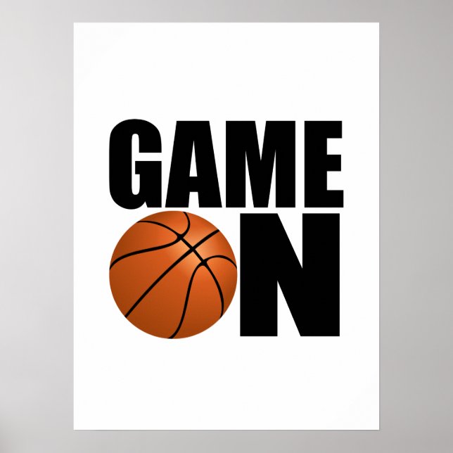 Basketball game on poster (Front)