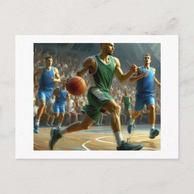 Basketball Game,  Postcard (Front)