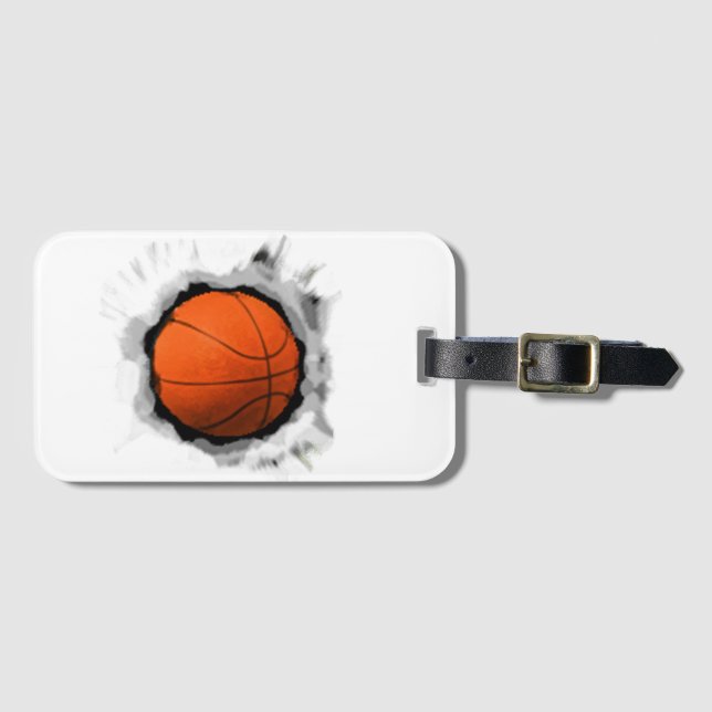 Basketball Gear Luggage Tag (Front Horizontal)