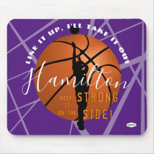Basketball Gel Mouse Pad Purple HAMbyWG