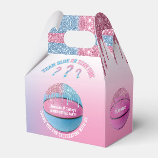 Basketball Gender Reveal Favour Box