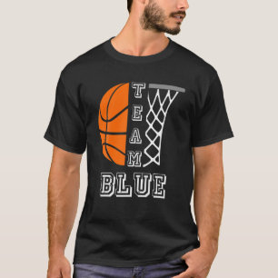 Basketball Gender Reveal Team Blue Boy T-Shirt