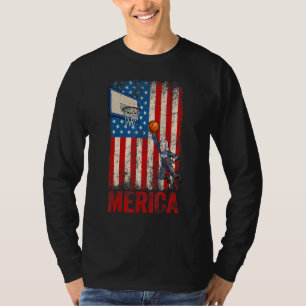 Basketball George Washington 4th Of July American T-Shirt