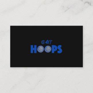Basketball Get Hoops Business Card