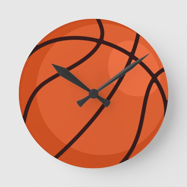 Basketball Gift for him Round Clock (Front)