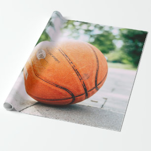 Basketball gift wrapping paper