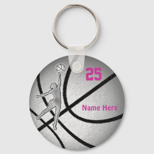 Basketball Gifts for Girls Team PERSONALIZED Key Ring