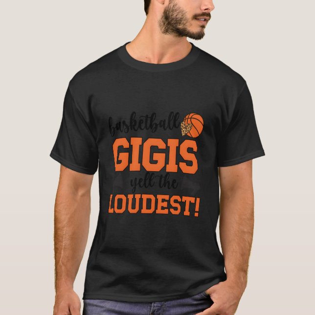 Basketball Gigi Grandma Gigi Of A Basketball Playe T-Shirt (Front)