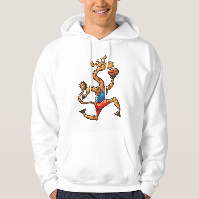 Basketball Giraffe Hoodie (Front)