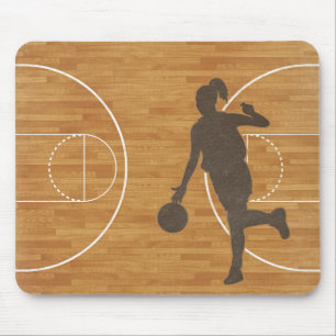 Basketball Girl Court Mousepad Mouse Pad