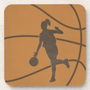 Basketball Girl Drink Coasters