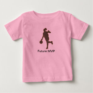 Basketball Girl Future MVP Romper Baby T-Shirt