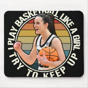 Basketball Girl Mouse Mat