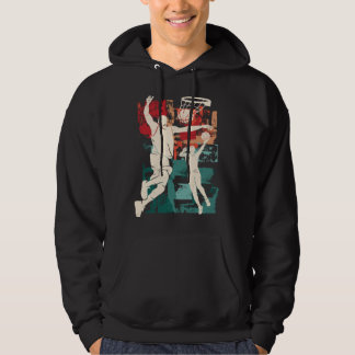 Basketball Girl Player Silhouette Bball Coach Spor Hoodie