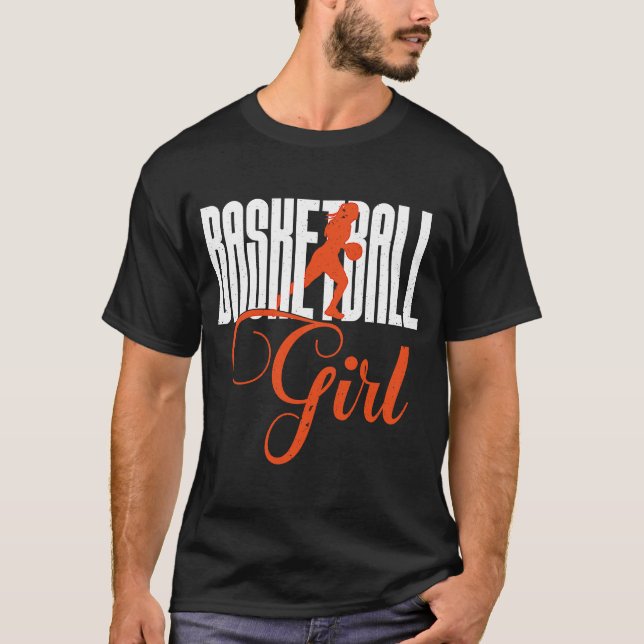 Basketball Girl Sign Basketballer Girls Who Love T T-Shirt (Front)