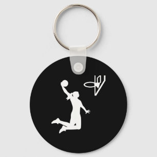 Basketball girl woman  key ring