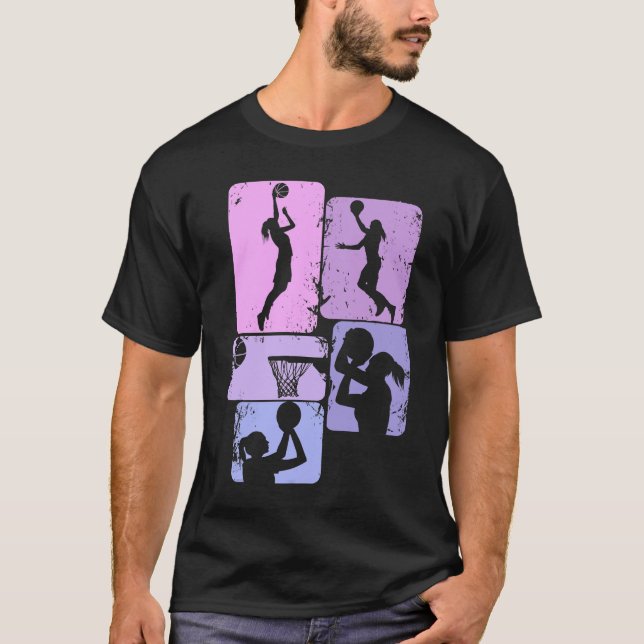 Basketball Girl Women Girls Kids T-Shirt (Front)