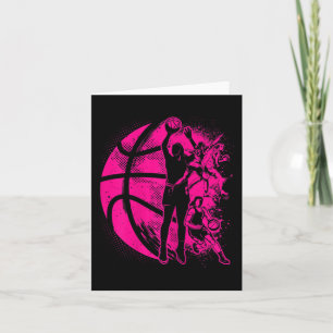 Basketball Girl Women Kids Female Basketball Team  Card