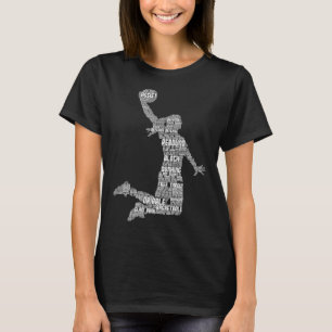 Basketball Girl Women Kids Girls T-Shirt
