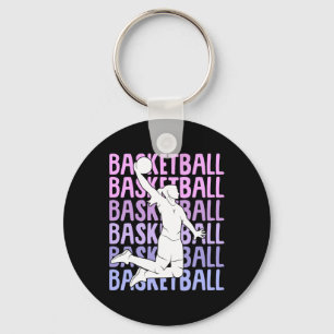 Basketball Girl Women Kids Key Ring
