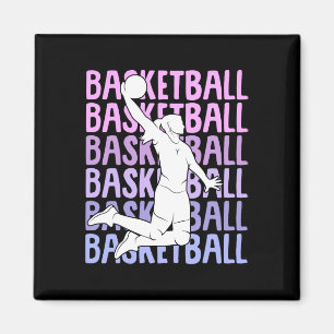 Basketball Girl Women Kids Magnet