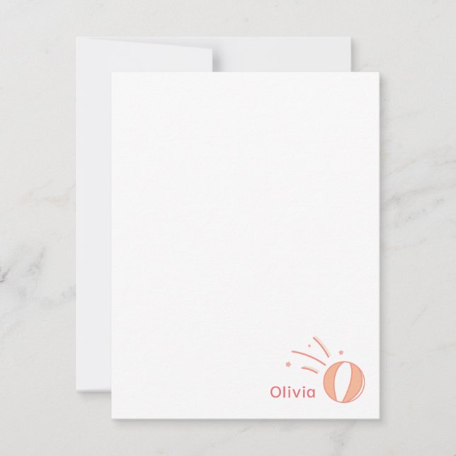 Basketball Girls Custom Name Gift Personalised  Card (Front)