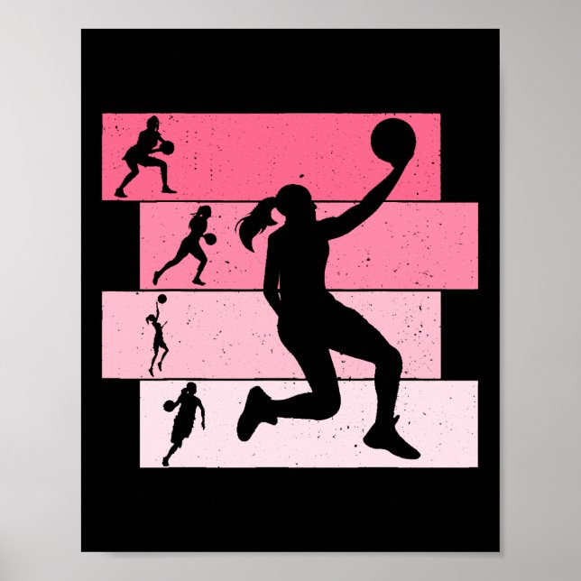 Basketball Girls Women Kids  Poster (Front)