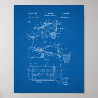 Basketball Goal Set Patent - Blueprint