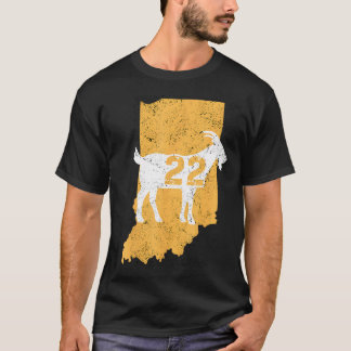 Basketball Goat 22 Indiana State Pride Vintage Des T-Shirt