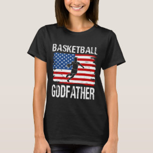 Basketball GODFATHER USA Flag T-Shirt