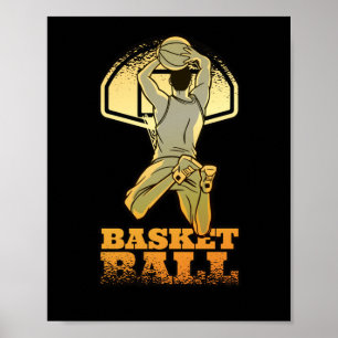 Basketball Gold W  Poster