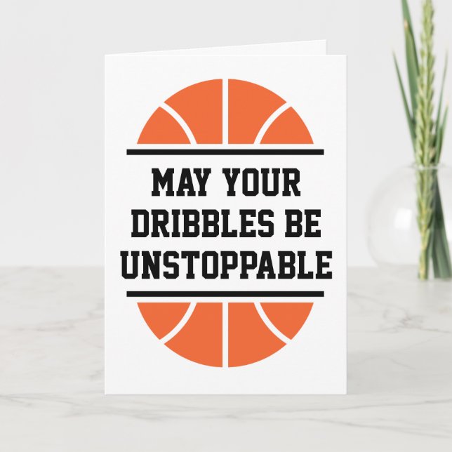 basketball good luck cards (Front)