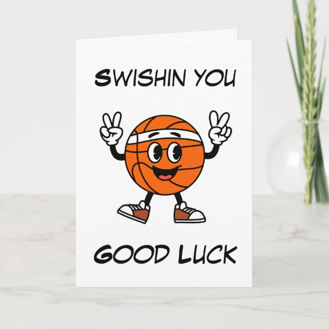 basketball good luck cards (Front)