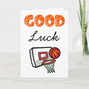 basketball good luck cards