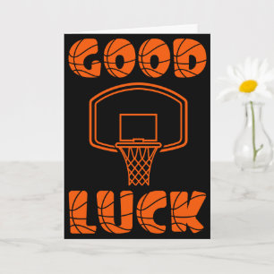 basketball good luck cards