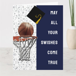 Basketball Graduation Card
