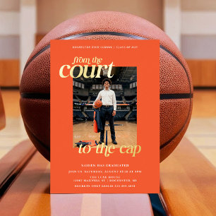 Basketball Graduation Court to the Cap