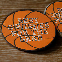 Basketball Graduation Guest Book Advice Cards