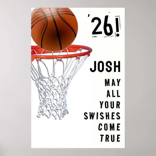Basketball Graduation Poster (Front)
