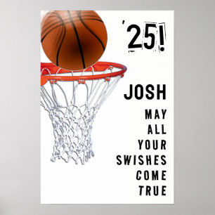 Basketball Graduation Poster