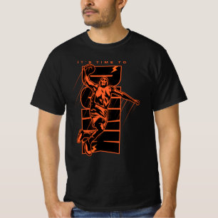 Basketball Graffiti Style Street Art Classic T-Sh T-Shirt